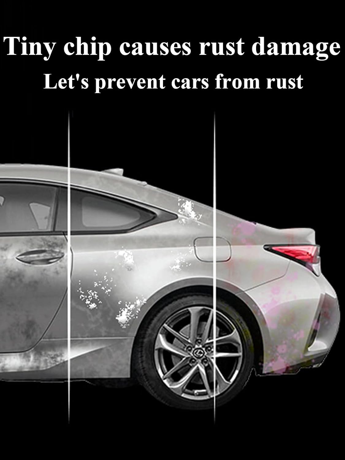 SYOAUTO Oxford White Touch Up Paint Fit for Ford Auto Touch up Paint Scratch Repair Automotive Paint Scratch Remover 2 in 1 Oxford White YZ