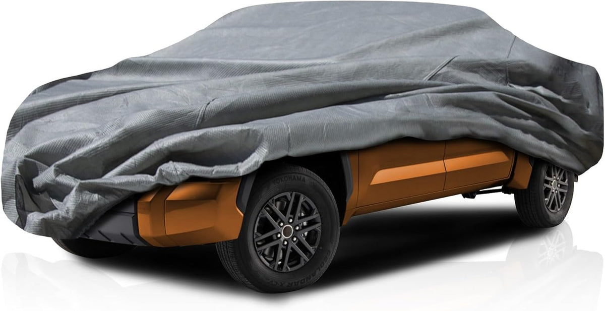 5 Layer Full Truck Cover - Semi Custom Fit for Chevrolet Silverado 2500 / 3500HD 2020-2025 Double Cab Long Bed | All-Weather Protection: Waterproof, Dustproof, Windproof, UV-Resistant