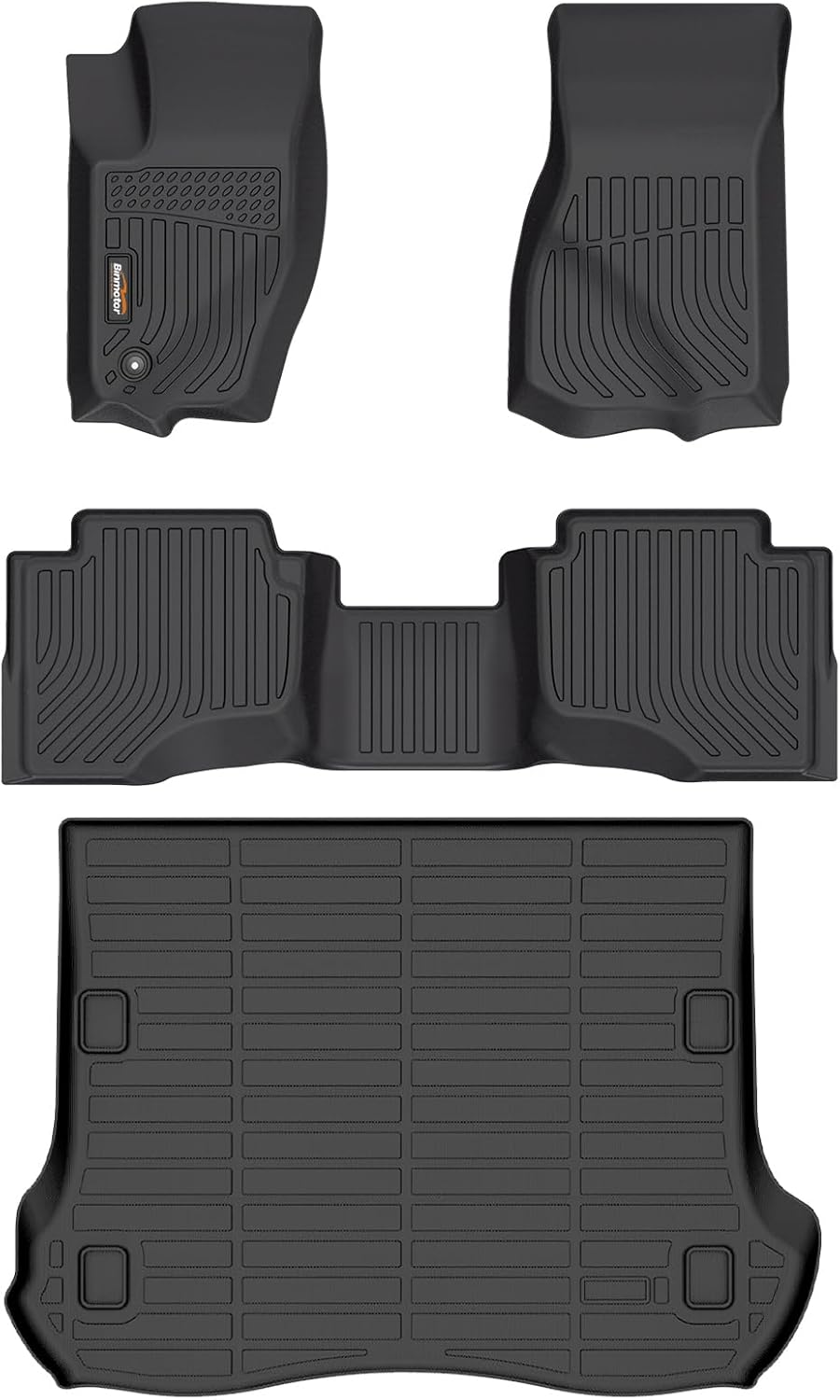 Binmotor-Floor Mats & Cargo Liner for Jeep Grand Cherokee 2005-2010, All Weather Car Mat Grand Cherokee Accessories Cargo Mat Floor Liners Trunk Liner