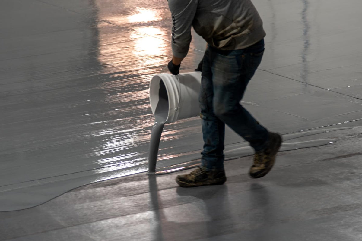 Epoxy Resin Coating 3 Gallon Kit - Light Gray - Standard Cure Speed - for Floors, Counter Tops, Garages & More -100% Solids -2 Components - Self Leveling, Chemical Resistant, Solvent-Free