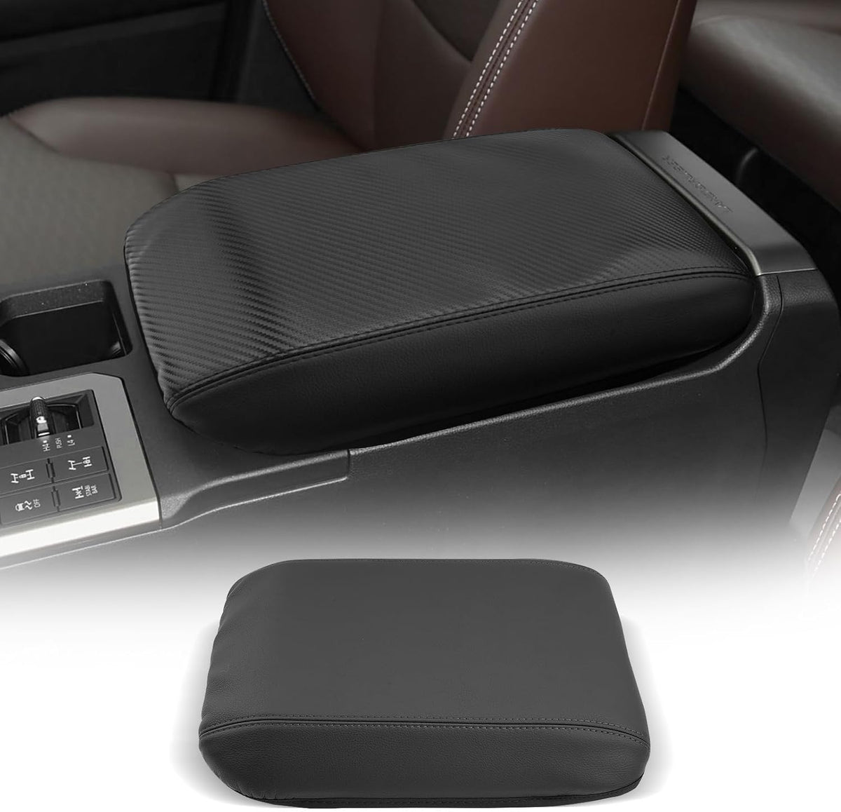CDEFG for 2024 2025 Toyota Land Cruiser 250 Center Console Cover Armrest Box Cover for Land Cruiser (1958, Land Cruiser) Accessories Arm Rest Protector