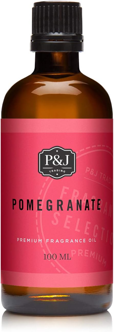 P&J Trading Fragrance Oil | Pomegranate Oil 100ml - Candle Scents for Candle Making, Freshie Scents, Soap Making Supplies, Diffuser Oil Scents