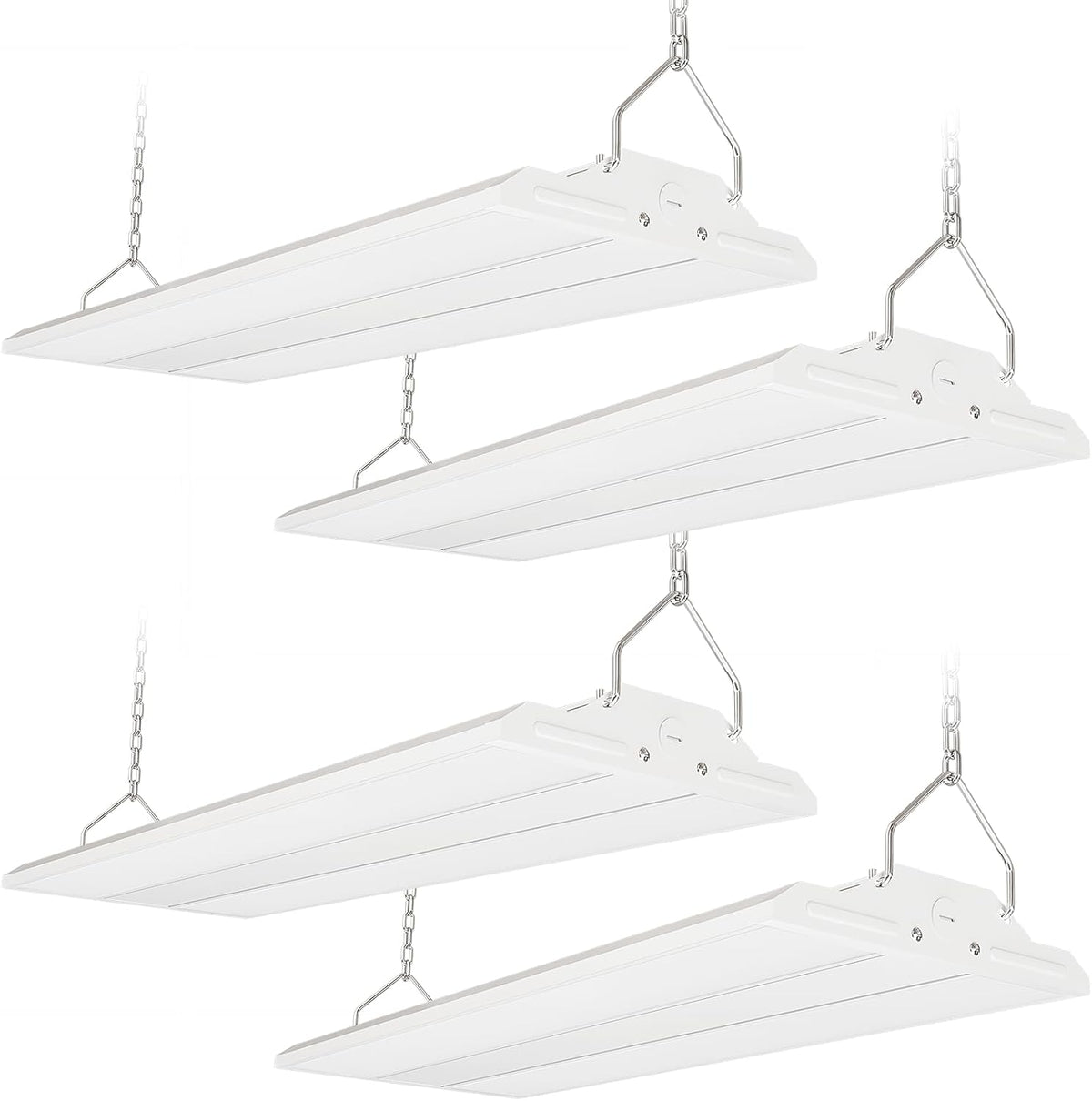 LED Linear Shop Lights 150W, 22500LM Led High Bay Lights 5000K Daylight 120-277V, 4-Pack Led Garage Light for Shop Workshop Store Commercial Supermarket Warehouse Basement Exhibition Room ETL