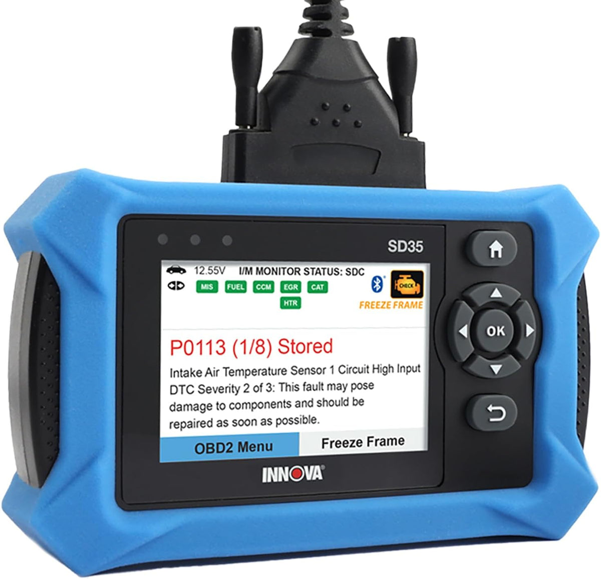 Innova SD35 OBD2 Scanner – ABS, SRS, TPMS & Check Engine Code Reader, Live Data, All System Diagnostics, Compatible with Most Vehicles