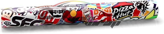 Free Tool Kit EZAUTOWRAP ES Bomber Hellaflush Anime Cartoon Car Vinyl Wrap Sticker Decal Air Release - 60"X360" (5FT X 30FT)