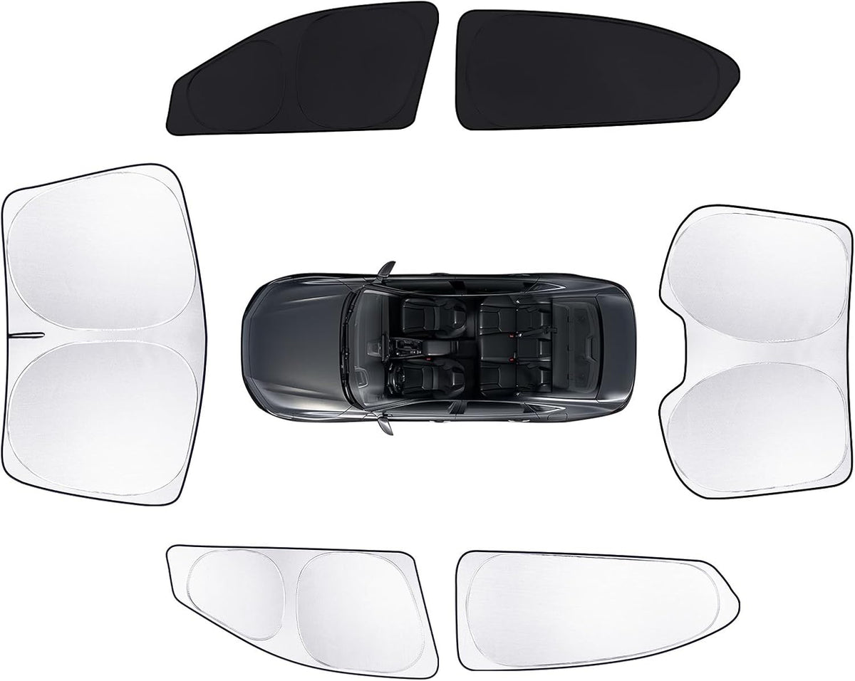 6pcs Car Window Shades for Honda Accord 2013-2017 Accessories,Windshield Side Rear Full Sunshade,Sun Visor UV Blocking, Privacy Protection and Blackout for Camping Outdoor