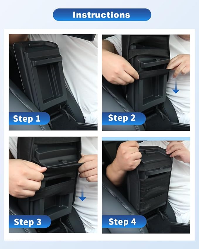 CDEFG for 2025 2026 Toyota Camry Accessories Armrest Cover for 2025 2026 Toyota Camry(XSE/XLE/SE/LE) Center Console Cover Middle Console Pad Arm Rest Central Consola Cushion Seat Box Cover