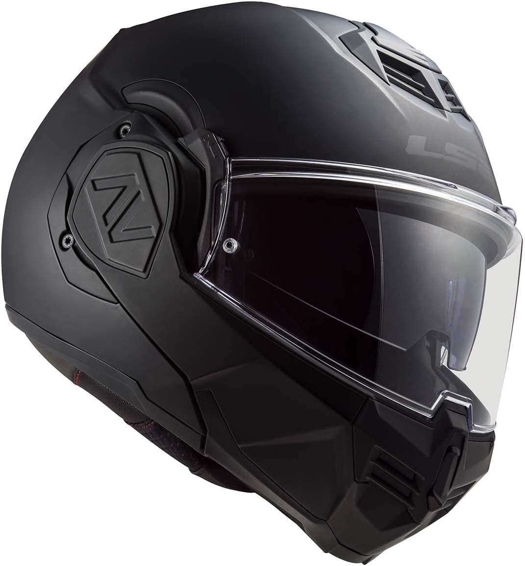 LS2 Helmets Advant Modular Helmet with Integrated Cardo 4X Bluetooth (Noir Matte Black - X-Small)