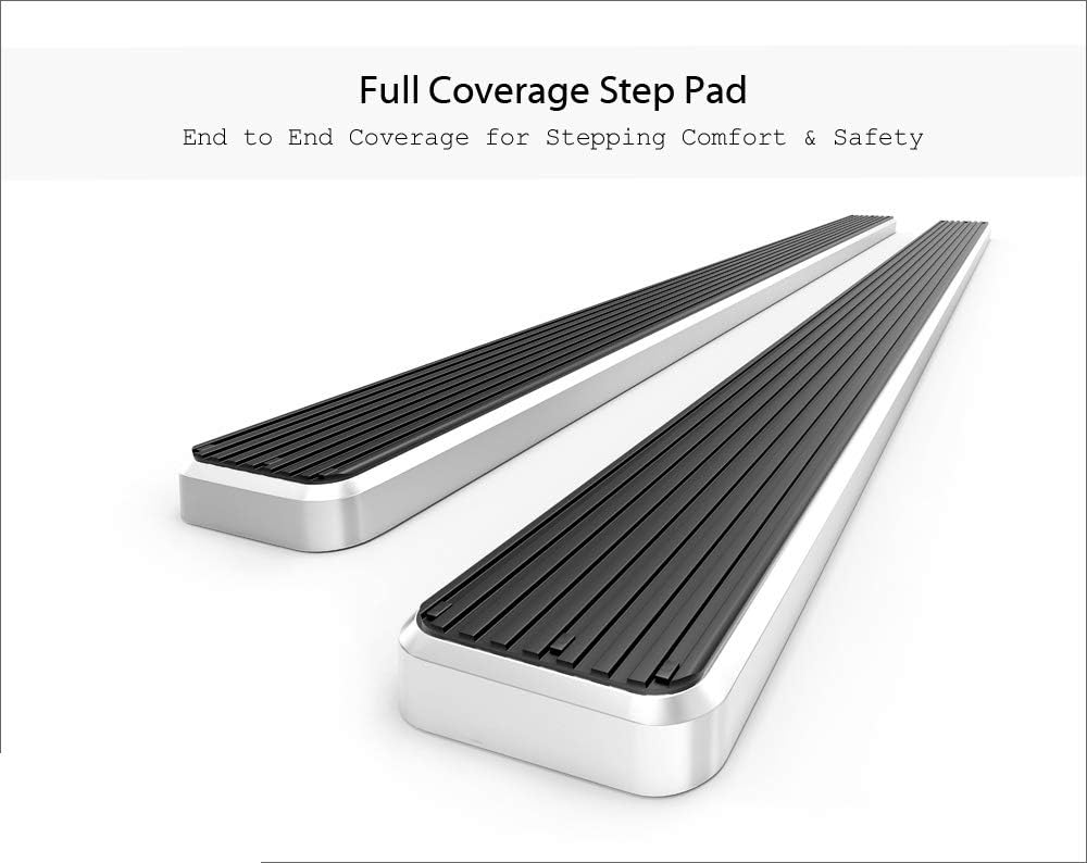 APS (304 Stainless Steel Polished Silver 6 inches) Running Boards Nerf Bars Side Steps Compatible with Ford F150 2015-2025 Regular Cab & F-250 F-350 Super Duty 2017-2025