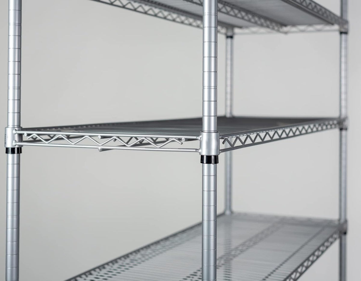 Omega 36" Deep x 60" Wide x 96" High 3 Tier Gray Starter Shelving Unit