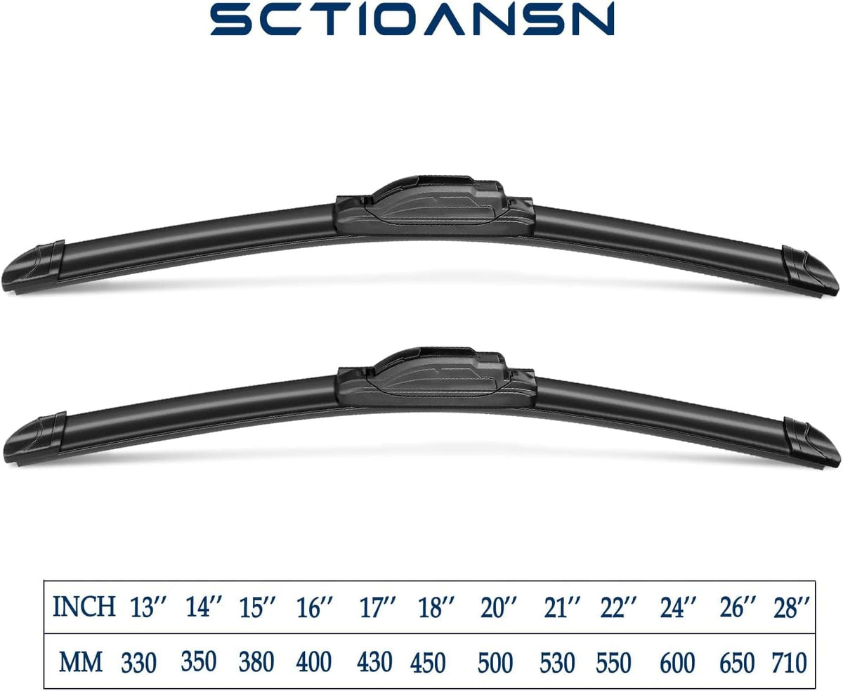 3 Wipers Set for Honda CR-V CRV 2012 2013 2014 2015 2016, Windshield Wiper Blades Original Equipment Replacement Front and Rear- 26"/16"/12T" (Pack of 3) J- HOOK