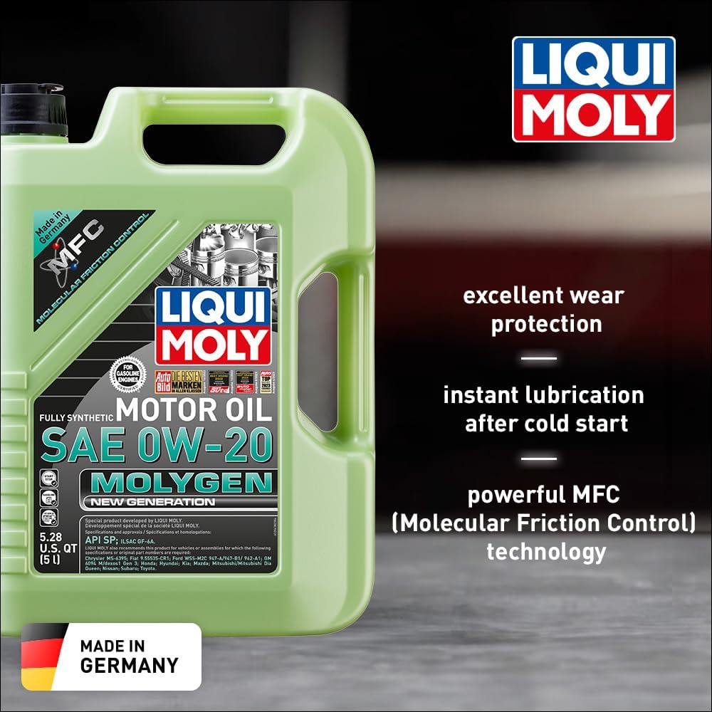 Liqui Moly Molygen New Generation SAE 0W-20 | 5 Liter | Fully synthetic engine oil | SKU: 20438
