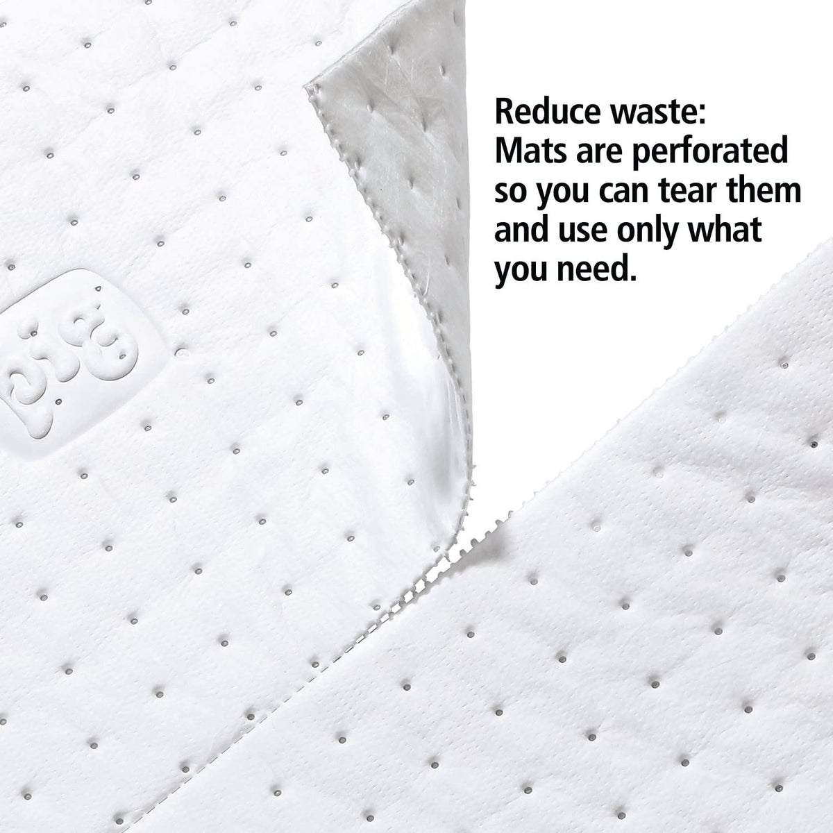 PIG Oil-Only Absorbent Mat Roll | Absorbs 20.1 gal per roll | 30" W x 150' L | MAT462