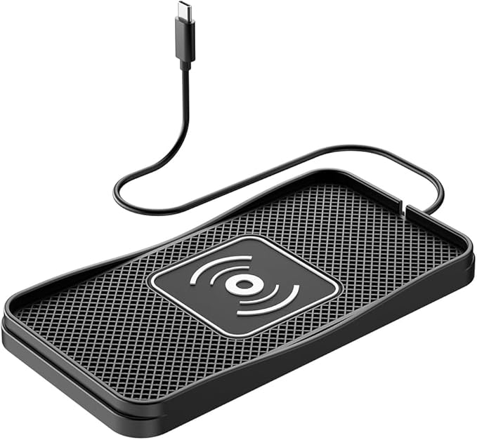Wireless Car Charger Pad for Mazda CX-5 2013-2025, Type-C/USB 20W Car Wireless Charger Non-Slip Phone Charging Pad Car Accessories,A 30cm Cable Type-C Plug