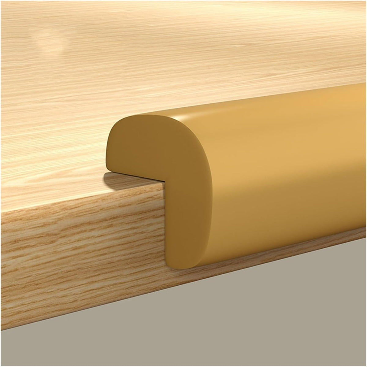 XPLKQXE Sharp Edge Safety Corner Edge Foam Padding, Edge Guards Bumpers Adhesive, Edge Corner Protector Guards for Table Edges & Sharp Corners(Woody,2pcs)