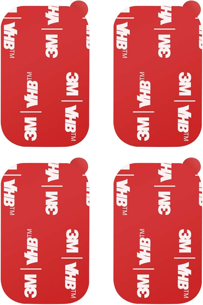 APPS2Car 3M Vhb Sticky Adhesive Pads Replacement Mounting Tape 4 Pcs, Dashboard Sticker Pads for Magnetic Phone Car Mount,Car Mount Adhesive,Double Sided 3M Adhesive Pads,Car Mount Sticker Tapes