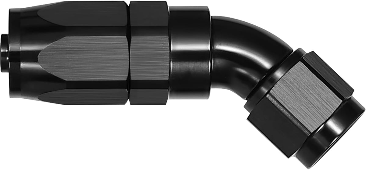 EVIL ENERGY 6AN 45 Degree One Piece Full Flow Hose End Fitting Swivel For CPE Braided Hose
