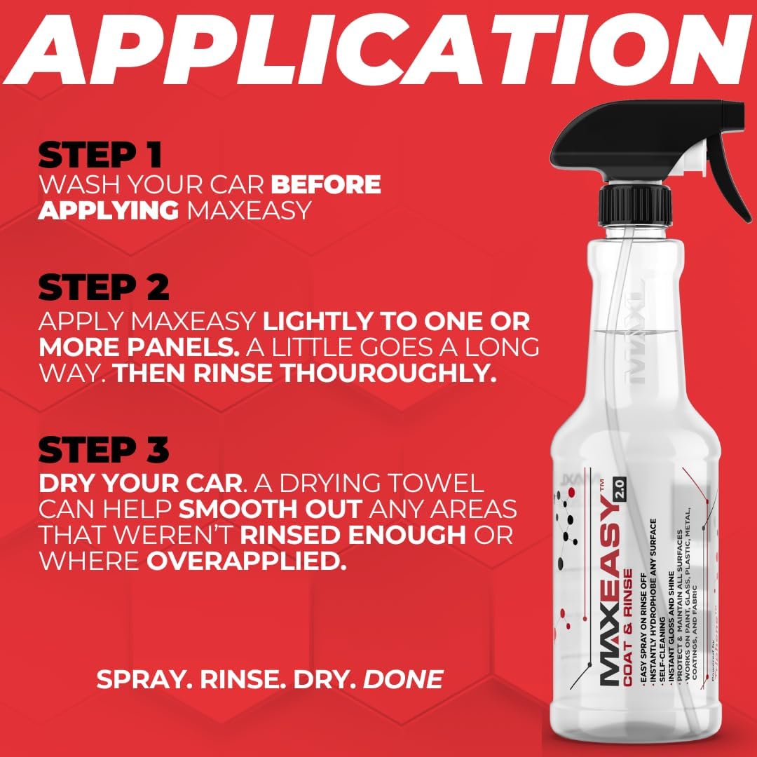 MAXEasy Pack Instant Automotive Coating - 20oz for Cars, Trucks, Motorcycles, Boats, and Planes (1-Pack)