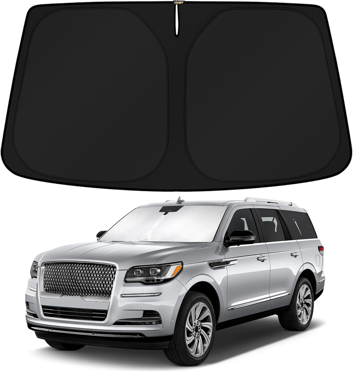 KUST Windshield Sun Shade for 2018-2024 2025 Lincoln Navigator Accessories Custom Fit Sunshade Sun Visor Protector Foldable Blocks UV Rays Keep Your Car Cooler