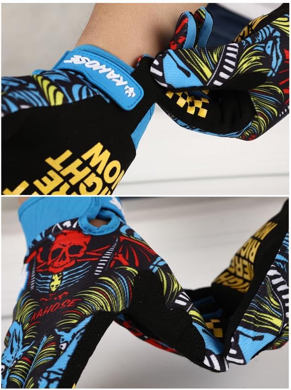 Dirt Bike Motorcycle Gloves for Men Women Finger Touchscreen Motorbike Gloves for BMX ATV MTB Riding, Road Racing, Cycling, Climbing, Motocross