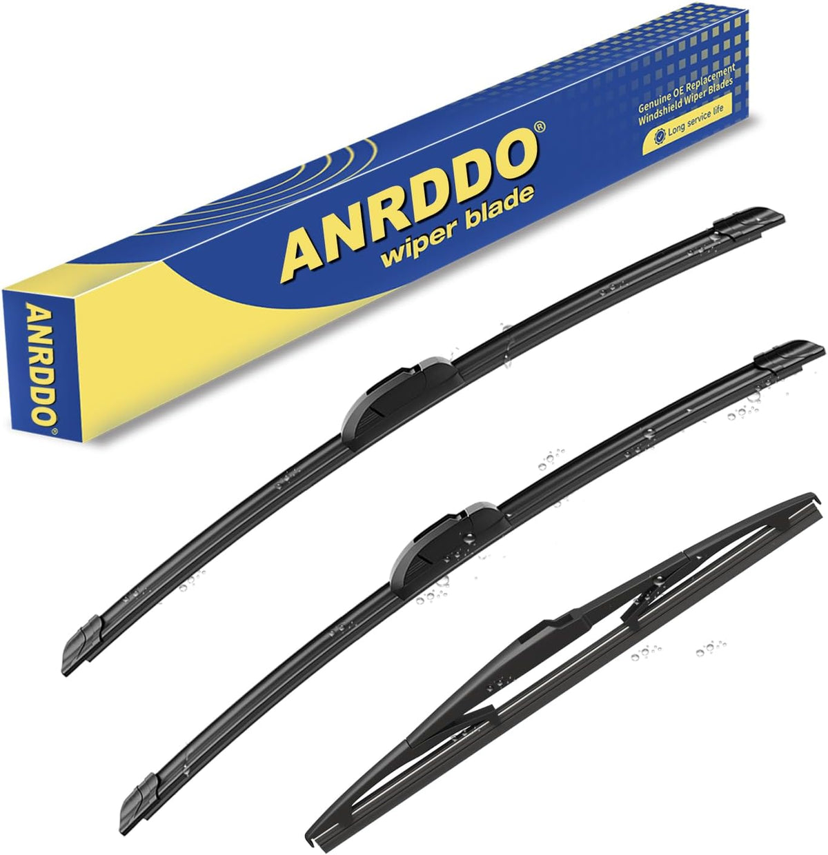 3 wipers Replacement For 2010 2011 2012 2013 2014 2015 Toyota Prius Windshield Wiper Blades Original Equipment Replacement - 26"+19"+16" (Set of 3) U/J HOOK