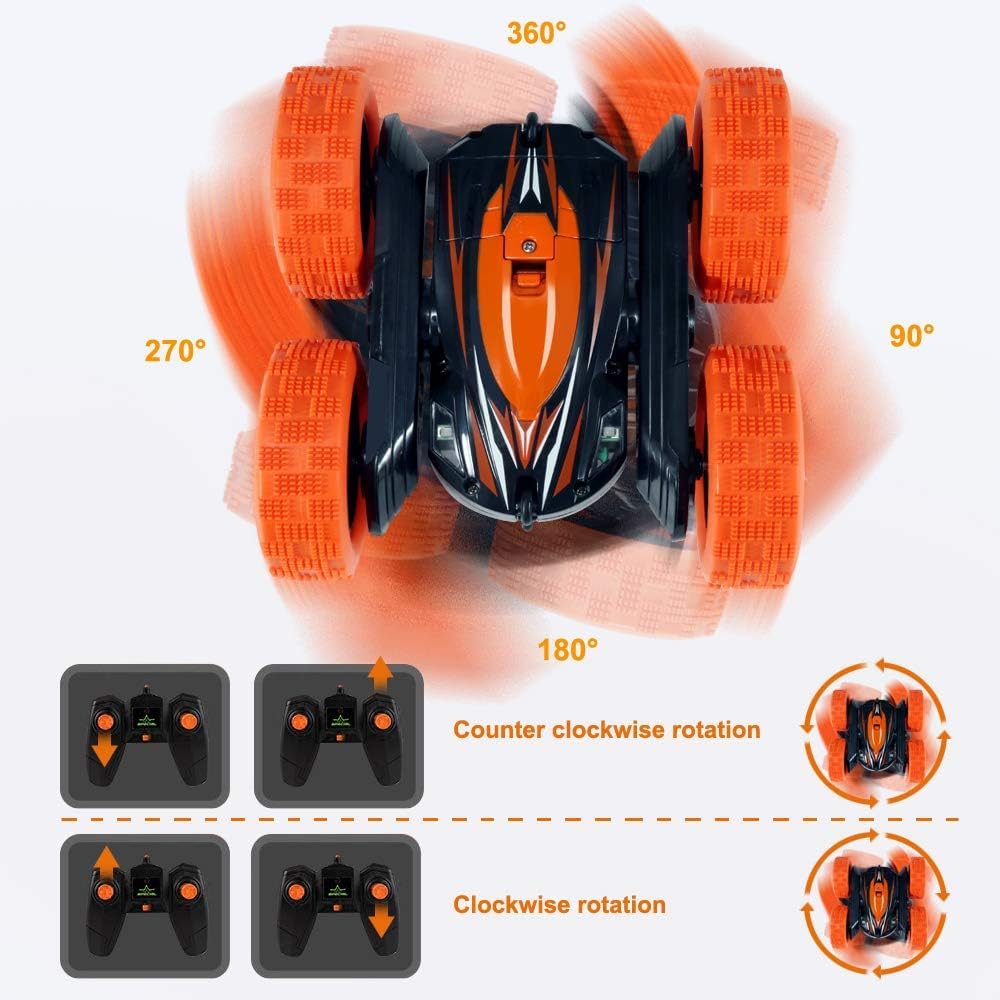 FREE TO FLY Remote Control Car Rc Cars - Drift High Speed 4Wd Off Road Stunt with 360° Flips - Christmas Birthday Gifts Racing Toys for Kids Age 8-12 6-8 3-5