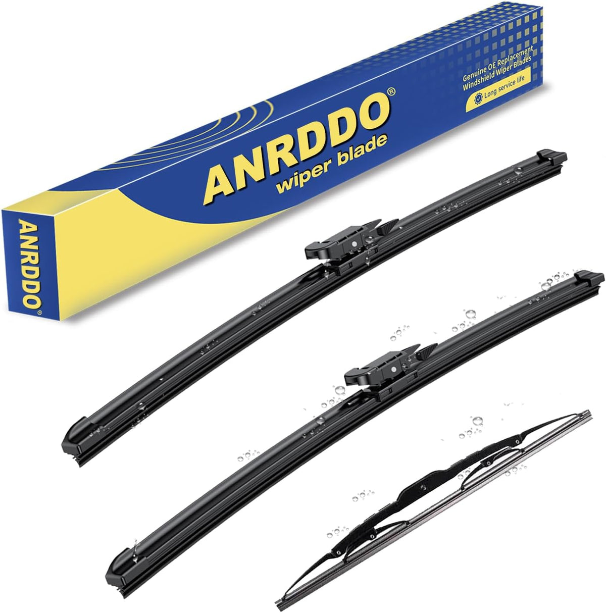 3 wipers Replacement for Chevrolet Traverse 2012-2017, Windshield Wiper Blades Original Equipment Replacement - 24"/21"/13" (Set of 3) Pinch Tab