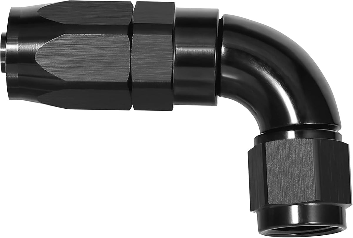 EVIL ENERGY 10AN 90 Degree One Piece Full Flow Hose End Fitting Swivel For CPE Braided Hose