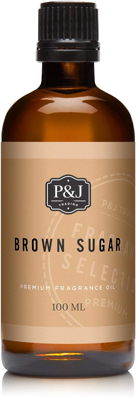 P&J Trading - Brown Sugar Scented Oil 100ml - Fragrance Oil for Candle Making, Soap Making, Diffuser Oil