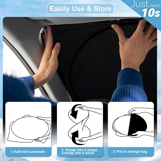 Custom Fit Sportage NQ5 Windshield Sunshade for 2022-2023 2024 2025 KIA Sportage Front Window Shades Cover for Windshield Sun Visor Protector Reflector Block Heat and Sun Protection Cooler Accessories
