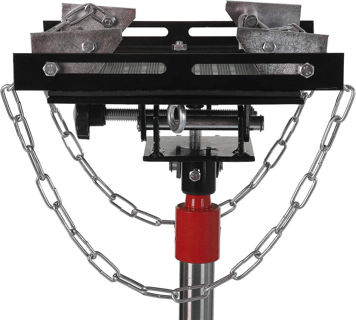 Hydraulic Transmission Jack 1322 LBS (3/5 Ton) Capacity 33.8"-72.8" Lifting Height 2 Stage Hydraulic Telescoping Jack, Trans Jack Stand Heavy Duty with Foot Pedal and 360° Swivel Wheel, Red