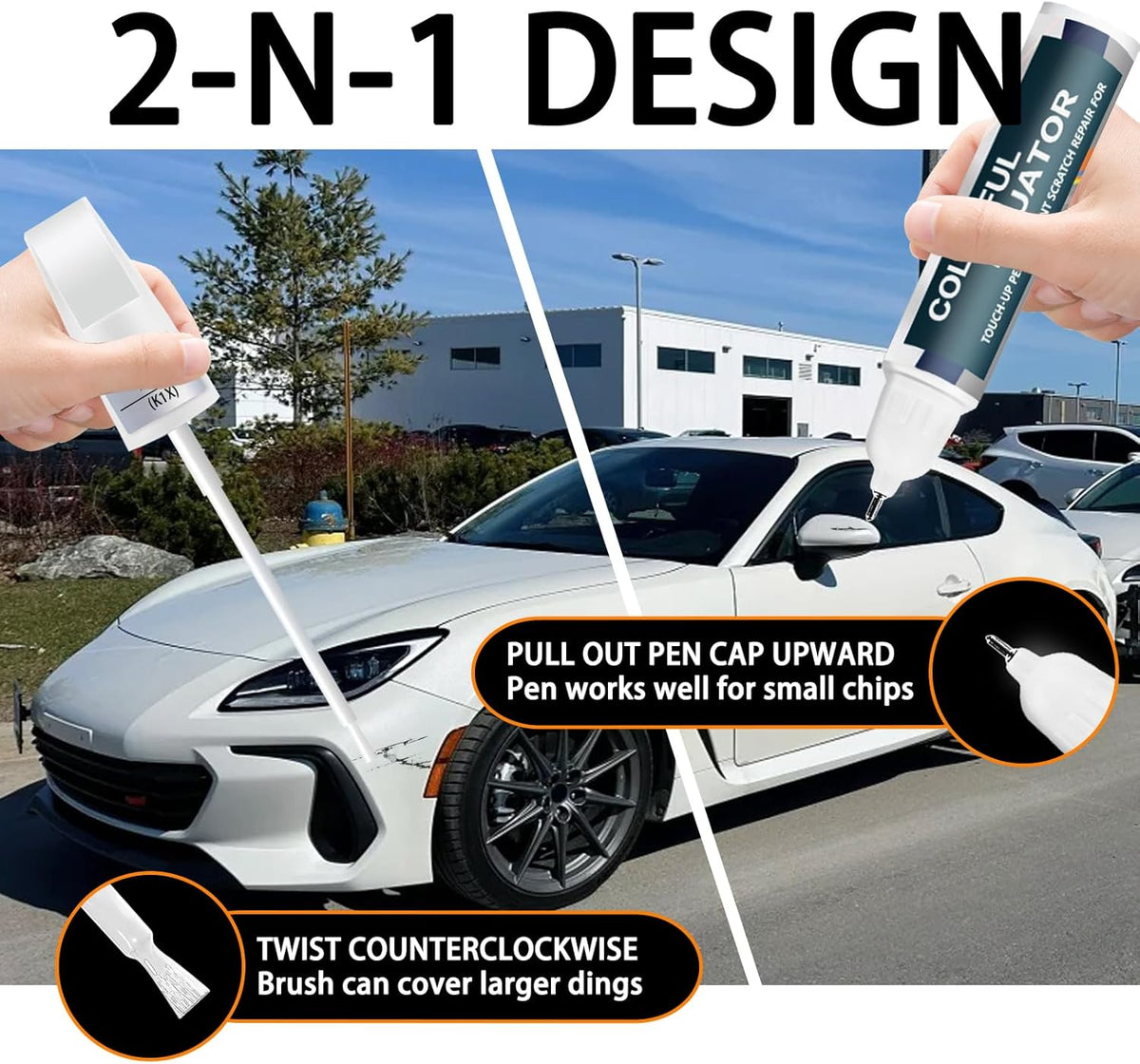 Sapphire Blue Pearl(WCH) Touch Up Paint Compatible with SUBARU, Car Paint Pen Scratch Repair Two-In-One Touch Up Paint, Premium Car Scratch Remover for Deep Scratches