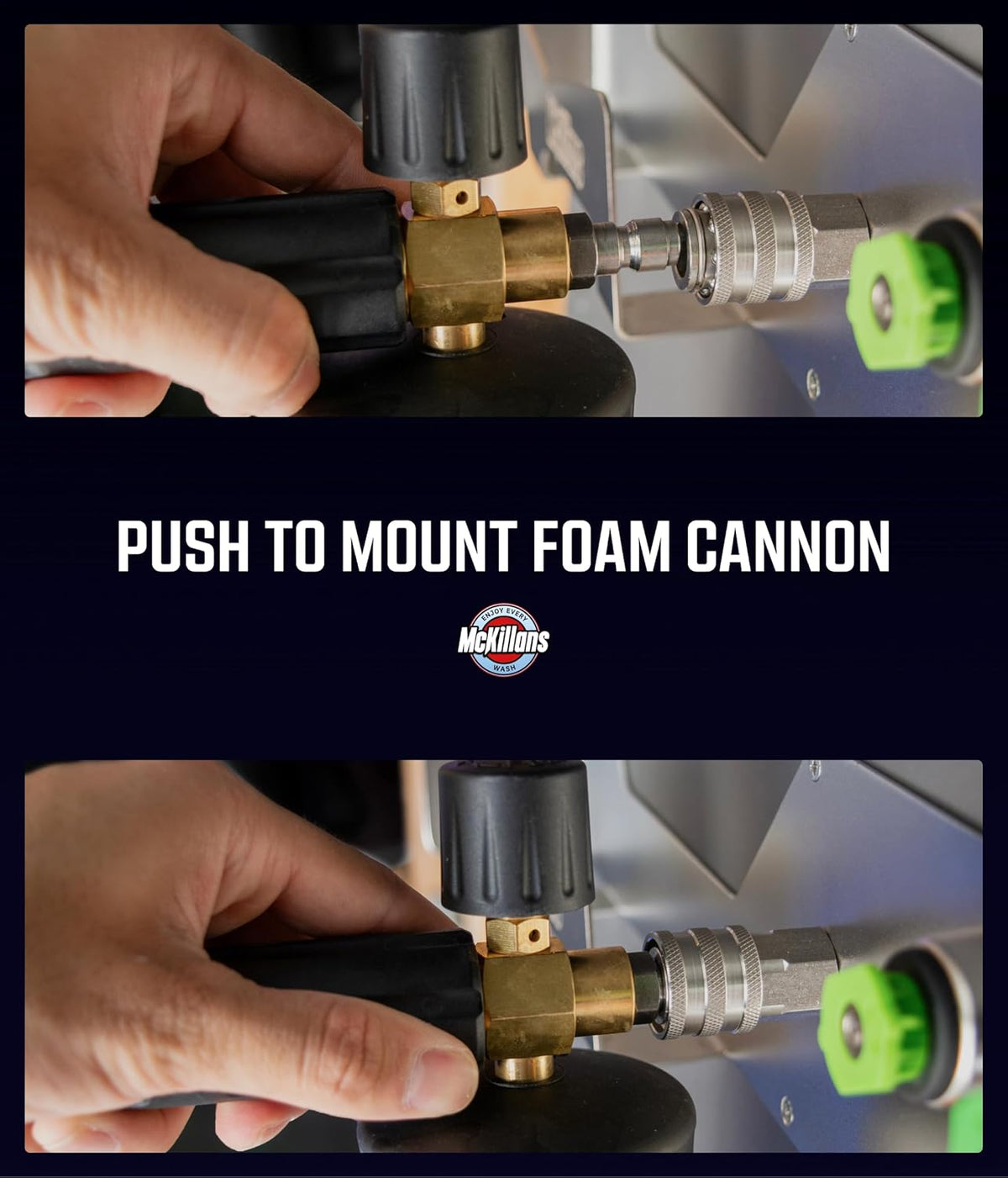 McKillans® Stainless Wall Organizer PRO - Pressure Washer Gun & Foam Cannon Holder - Foam Cannon Wall Mount Quick Connect - Tip & Nozzle Holder - Wall Mounted Garage Organizer
