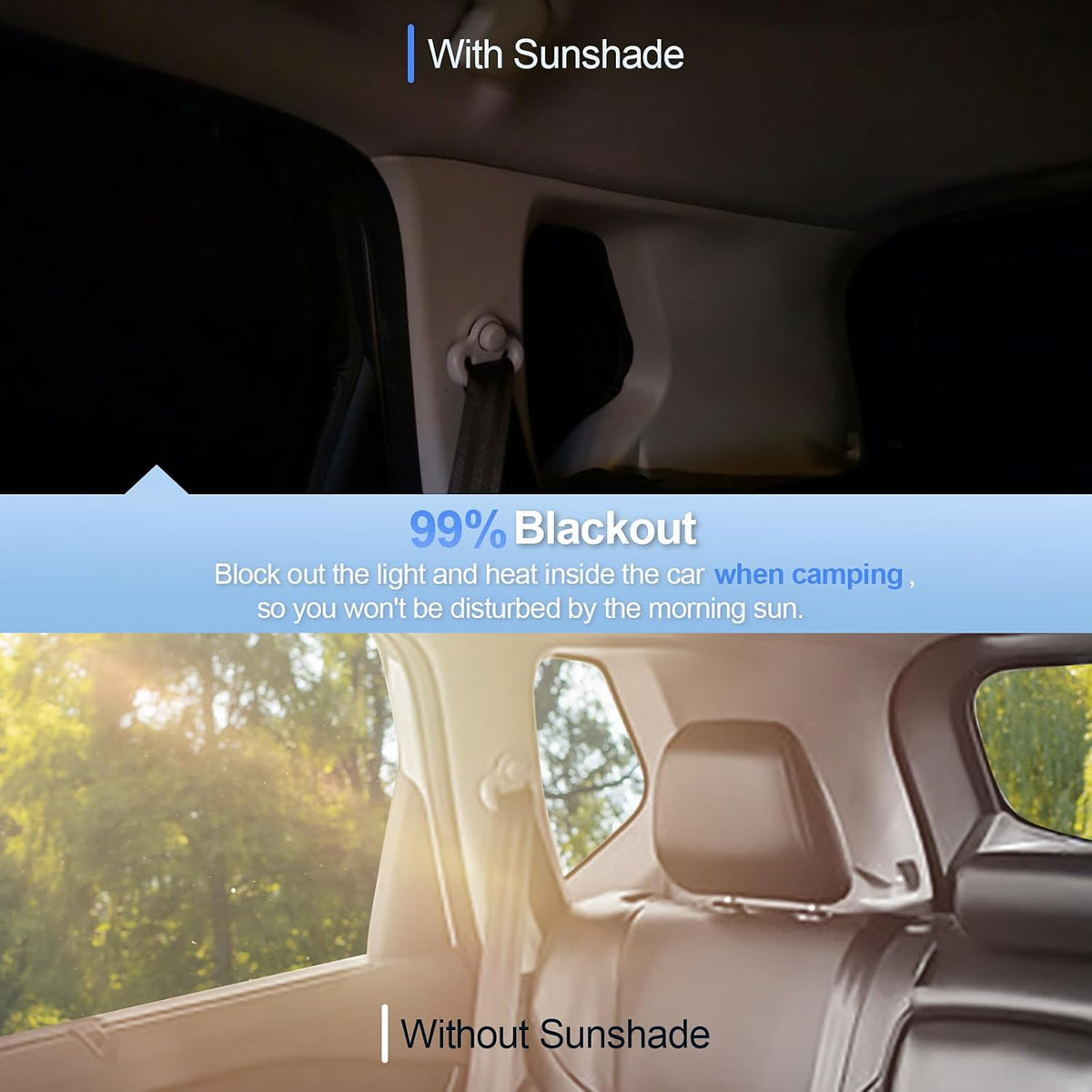 8pcs Car Window Shades for Chrysler Pacifica 2017-2025 Accessories,Windshield Side Rear Full Sunshade,Sun Visor UV Blocking, Privacy Protection and Blackout for Camping Outdoor