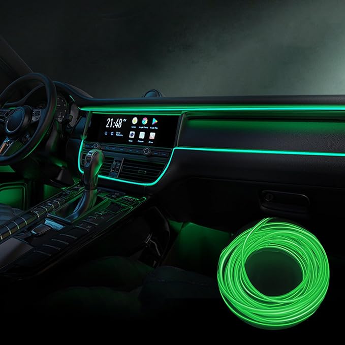 Car Interior Lights for Corvette C5 C6 C7 C8 V8 LED Car Interior Atmosphere Lamp Car Ambient Lighting Kits,Green