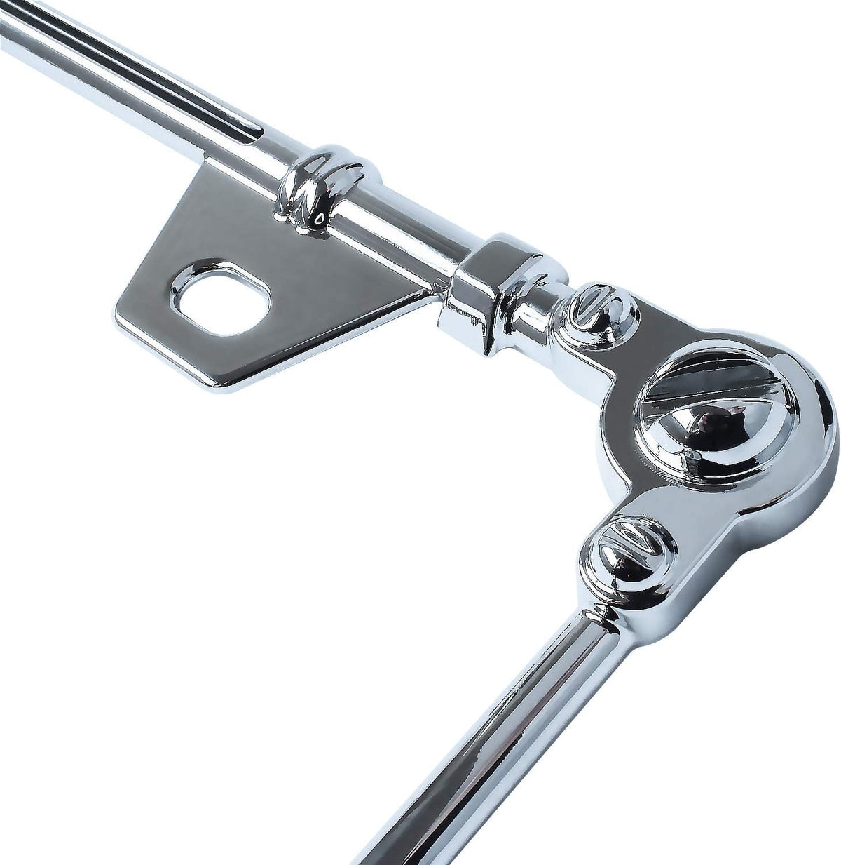 3D Chrome License Plate Frames, Pure Zinc Alloy Metal (Screw Pattern)