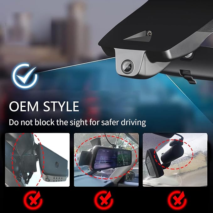 Mangoal 4K Dash Cam Custom fit for Toyota Camry 2025 2026 (Model C), Hybrid LE SE XLE XSE, Integrated OEM Look, UHD 2160P Video, App & WiFi,Easy to Install,GPS, 64GB Card