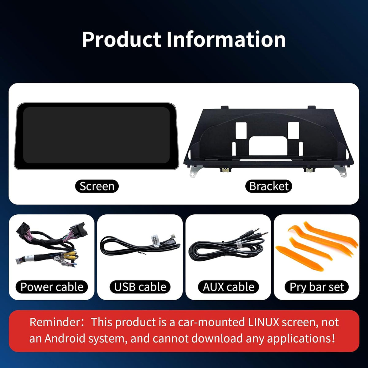 Wireless CarPlay/Android Auto 12.3 Inch Touchscreen for BMW 5 Series F10/F11 (2012-2016) with NBT System, Car Radio Receiver, Multimedia, Bluetooth, Car Stereo