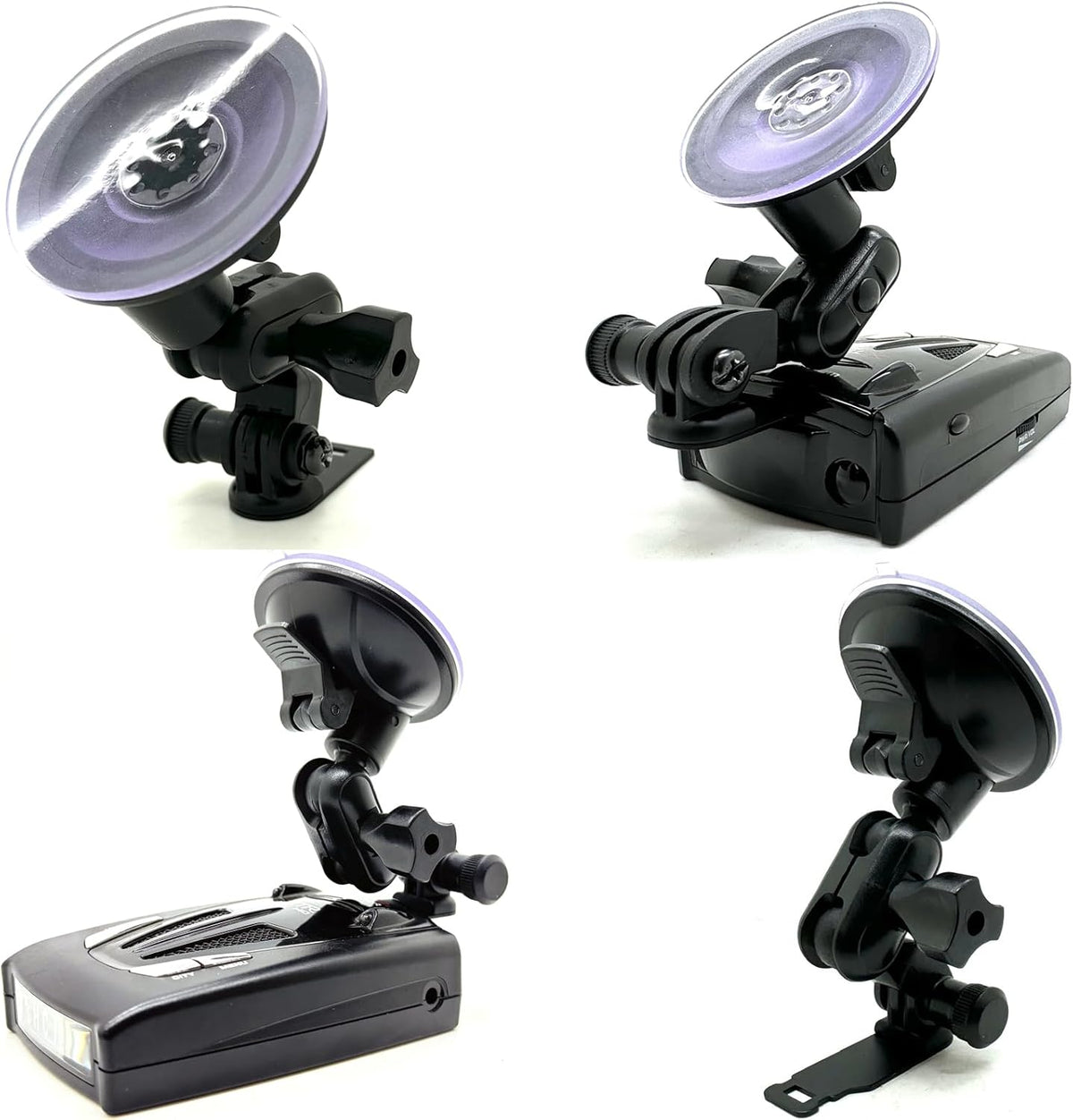 Ehnanced Dual Ball Joint Adjust Suction Cup Bracket Compatible for All Whistler Radar Detector (CR65 CR 70 CR75 CR80 CR85 CR90 CR93 XTR Pro DE17xx XTR2xx XTR3xx XTR4xx XTR5xx XTR6xx)