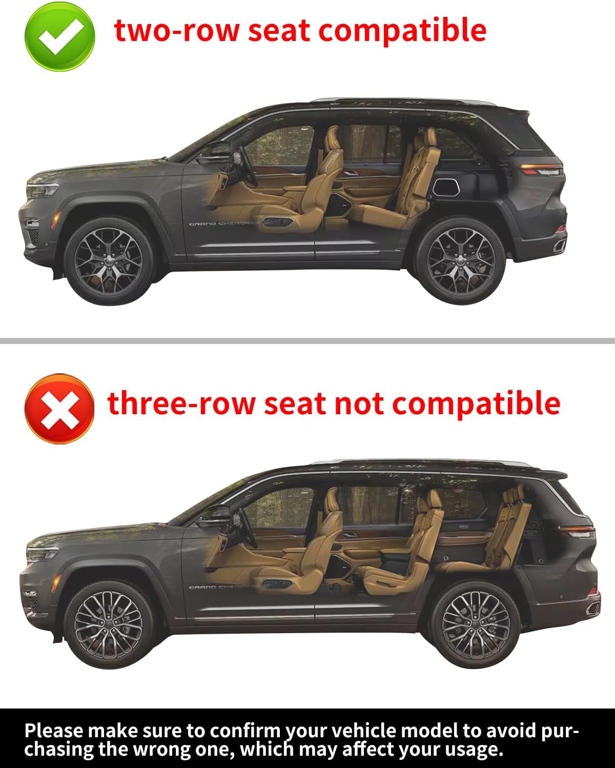 in-Channel Window Rain Guards Fit for Jeep Grand Cherokee(Not for L 3-Row) 2022-2025 Extra Durable Window Deflectors Vent Visors Shades Exterior Car Accessories Visors Rain Guards -4 pcs
