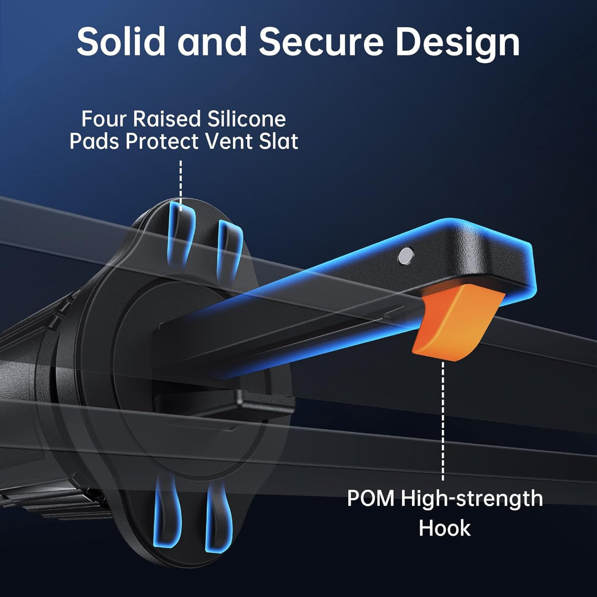 SYNCWIRE for Magsafe Car Mount Vent - Magnetic Phone Holder for Car [3D Long Arm | Flexible Rotation | Strong Magnets] Air Vent Car Phone Mount for iPhone 16 15 14 13 12 Pro Max Plus Mini Mag Safe