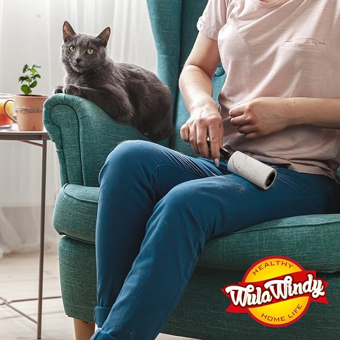 WulaWindy Lint Roller for Pet Hair, Extra Sticky Lint Rollers Pet Hair Remover for Clothes, Work Great on Pet Hair Value Pack (4 Pack) (8 Pack)