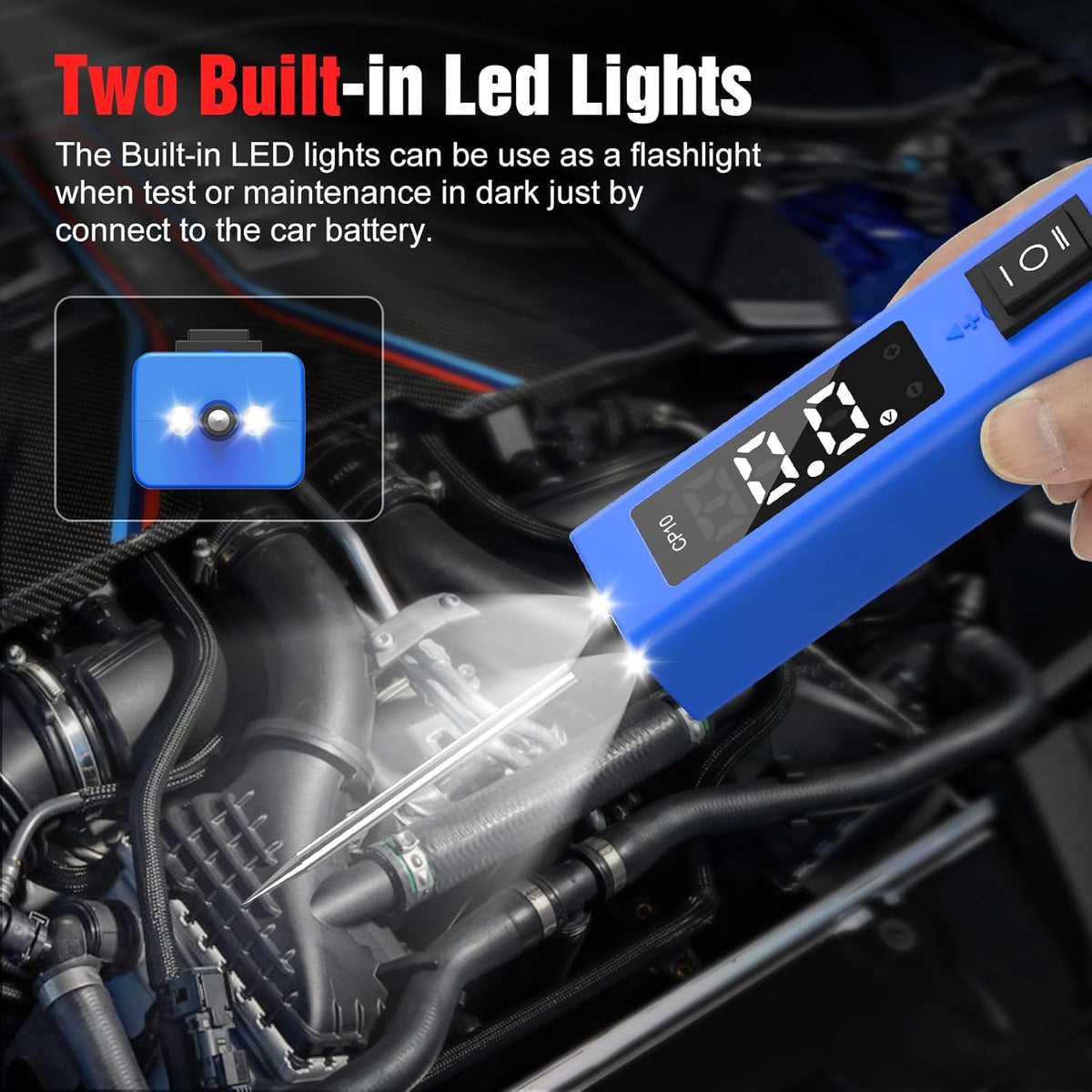 OBDResource Test Light Automotive, Power Circuit Probe Tester, 12V - 24V Car Fuse Tester with Test Light & LCD Display, Automotive Short Circuit Located and Component Activated, Overload Protection