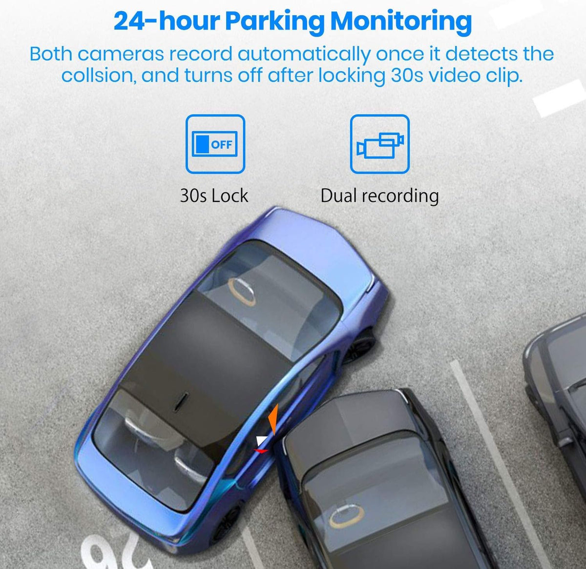 AUTO-VOX V5PRO 1080P 9.35'' OEM Rear View Mirror Camera, Full Laminated Ultrathin Touch Screen Mirror Dash Cam Front and Rear with No Glare, Super Night Vision Car Backup Camera Mirror