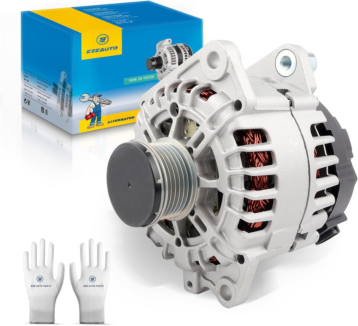 Ezexpreze Alternator fit for Nissan Altima 2007-2012 L4 2.5L, for Sentra 2007-2012, for Rogue 2011-2013, OE# 11258 11458 11567 23100-JA02A 11258N