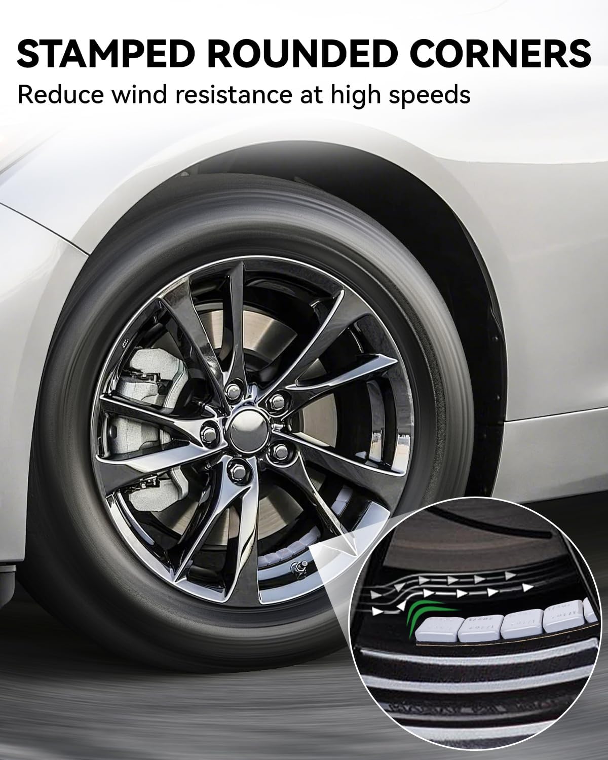 YIZBAP Wheel Weights Gray 1/4oz, 72 oz/Box, 288pcs, with Strong Black Adhesive. 0.25 Ounce Stick on Wheel Weights for Cars, Trucks, SUVs, Motorcycle and Others