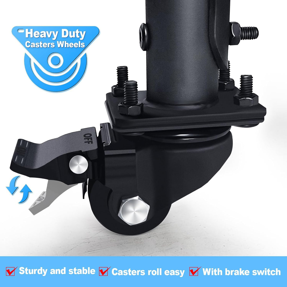 Rolling Tire Rack For Garage,Tire Storage Rack,Adjustable Metal With 4 Self-Locking Swivel Caster,Height 59”, With a Heavy-Duty Load Capacity Of 660 Pounds