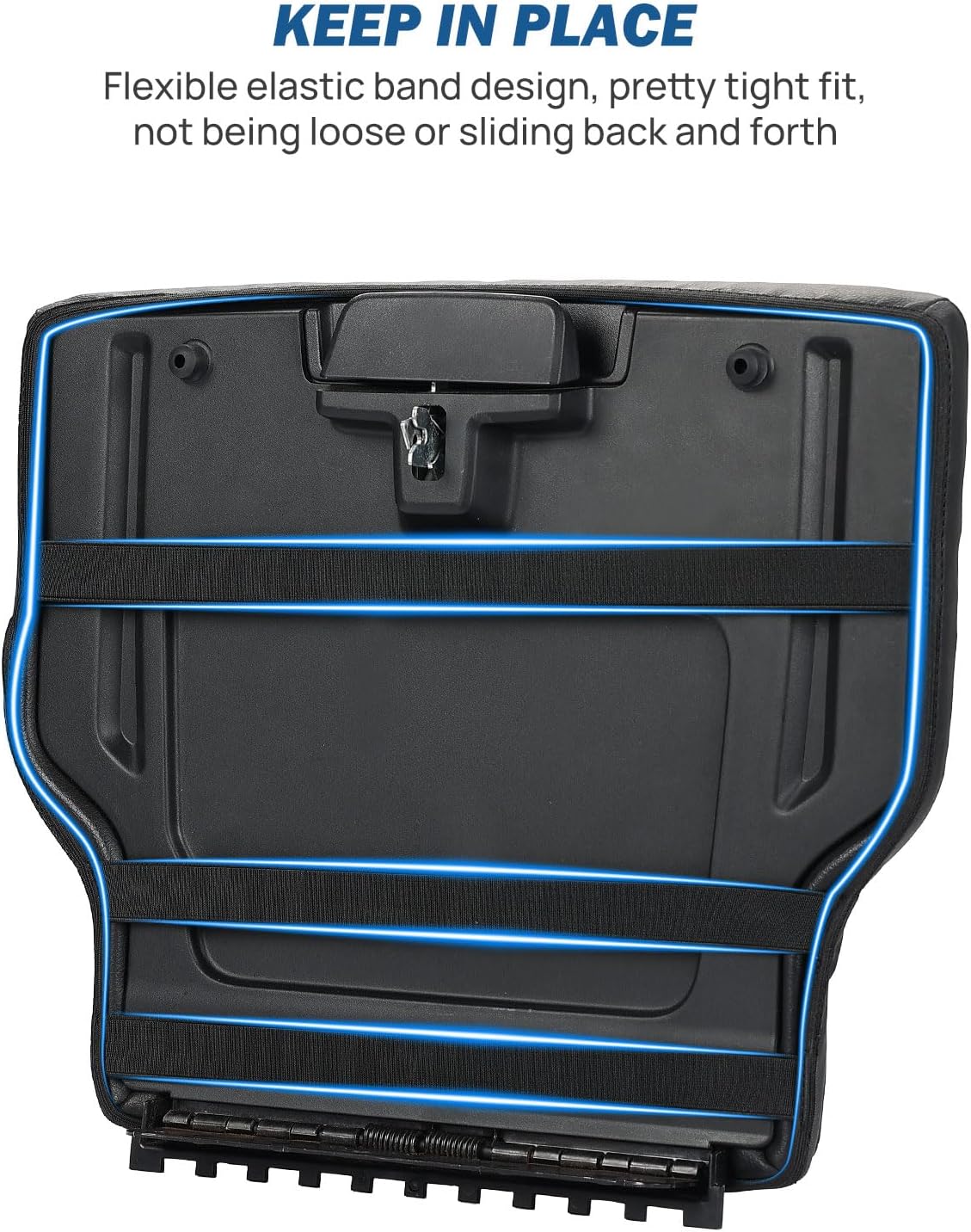 JOYTUTUS Center Console Cover Compatible with 2019-2024 2025 Ram 1500 New Model Jump Seat Console, Leather Arm Rest Armrest Cover for Car, Durable Middle Console Cover, Car Arm Rest Cover Replacement