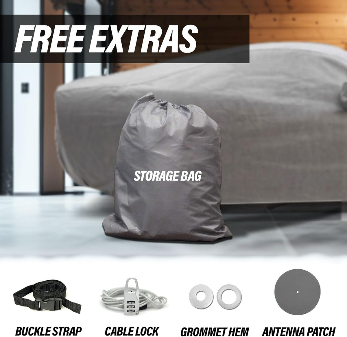 Supreme Full Car Cover - Semi Custom Fit for Equinox 2018-present SUV 4-Door | All-Weather Protection: Waterproof, Dustproof, Windproof, UV-Resistant | Includes Accessories