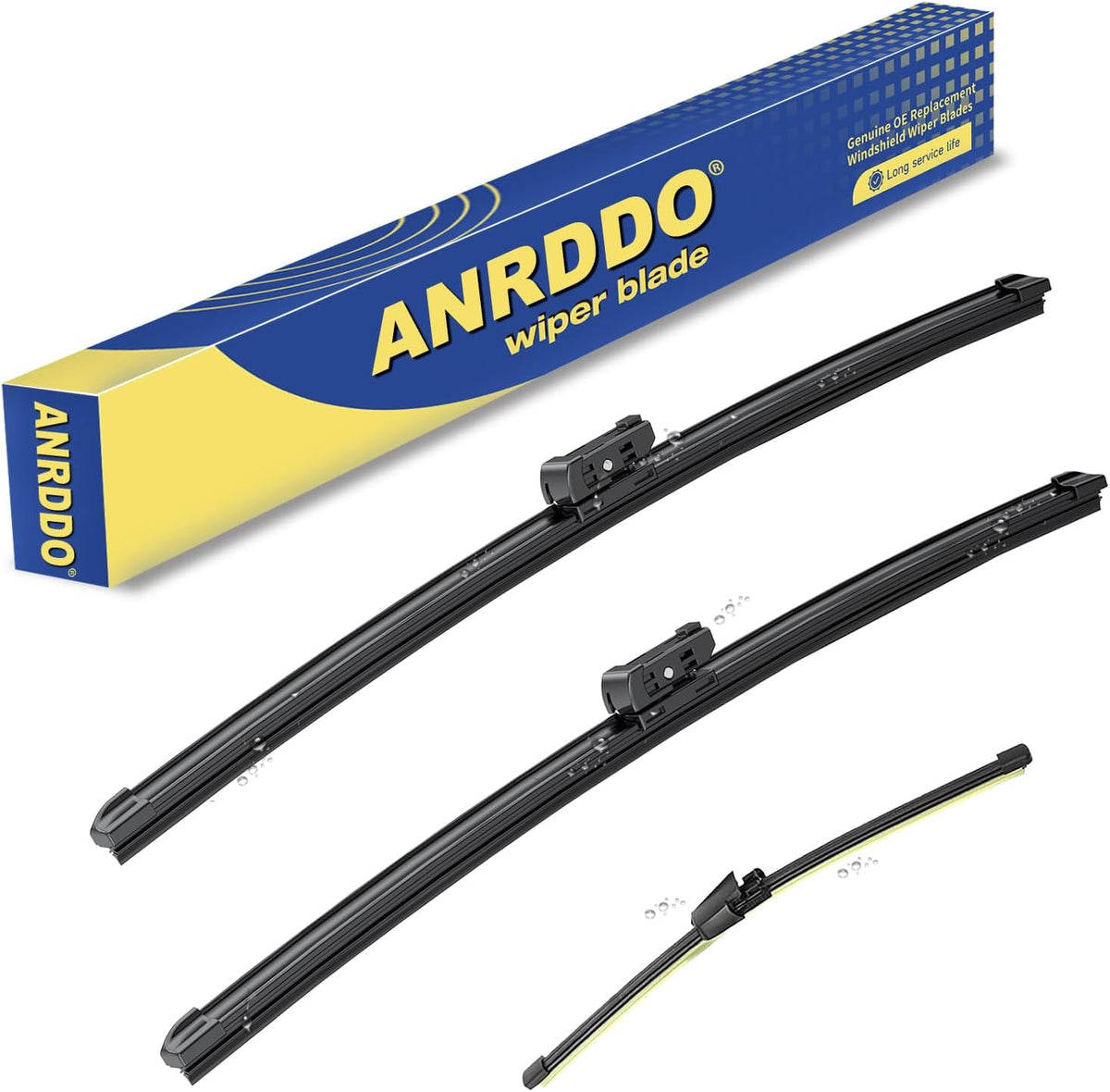 3 Wipers Factory Replacement For 2007-2017 VW Volkswagen Tiguan Original Equipment Windshield Wiper Blades Set 24"+21"+13" (Set of 3)